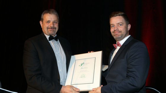 Scott Wilson of North American Trade Schools was the recipient of a LHBA President’s Award